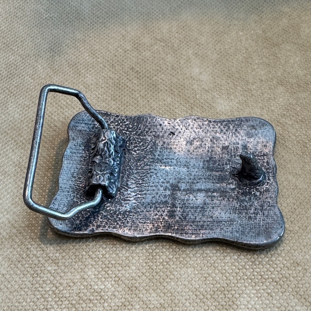 Jack Daniels Black and Silver Belt Buckle - Picture 4 of 6
